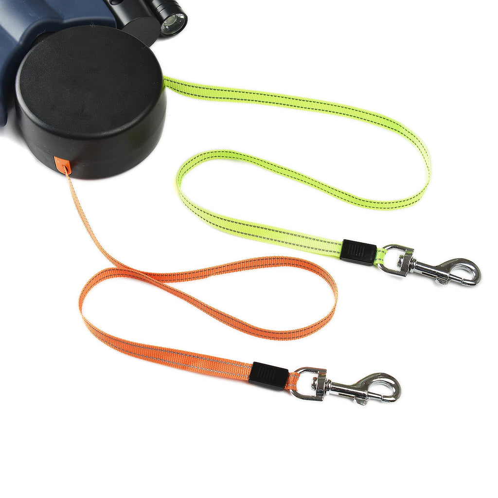 Retractable Dog Leash For Small Dogs Reflective Dual Pet Leash