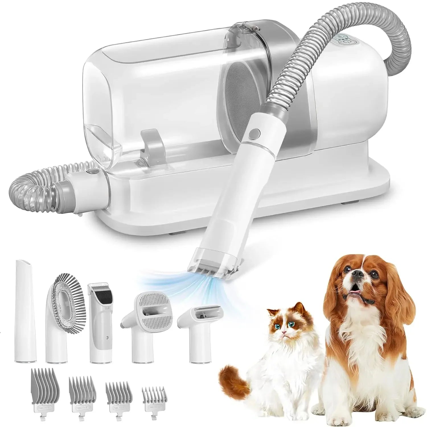 Dog Grooming Vacuum & Pet Grooming Kit with 2.3L Capacity