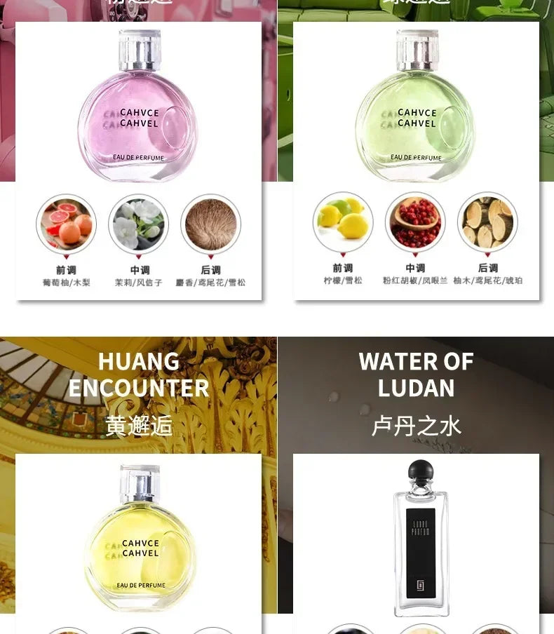7.5ml Samples Perfume Original Women Men Luxury Long Lasting Floral Fruity Aroma Atomizer Perfumes Natural Body Spray Fragrance
