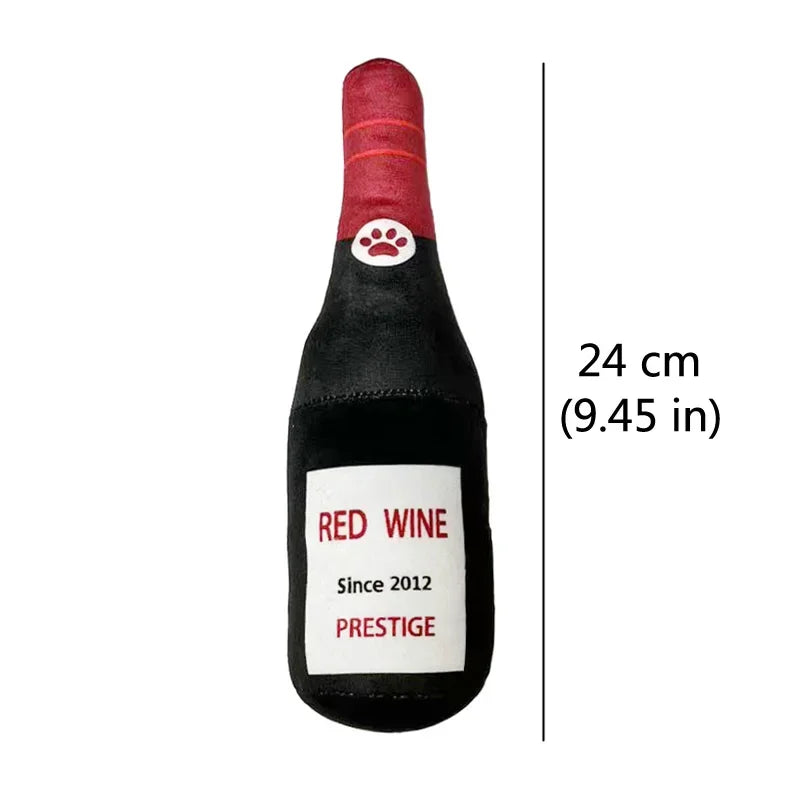 Fun Plush Dog Toys Beer Bottle