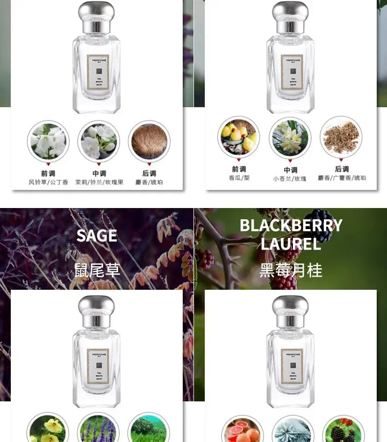 7.5ml Samples Perfume Original Women Men Luxury Long Lasting Floral Fruity Aroma Atomizer Perfumes Natural Body Spray Fragrance