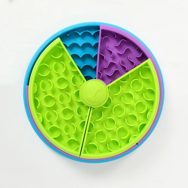 Slow Feeder Dog Bowl Mental Stimulate Detachable Puzzle