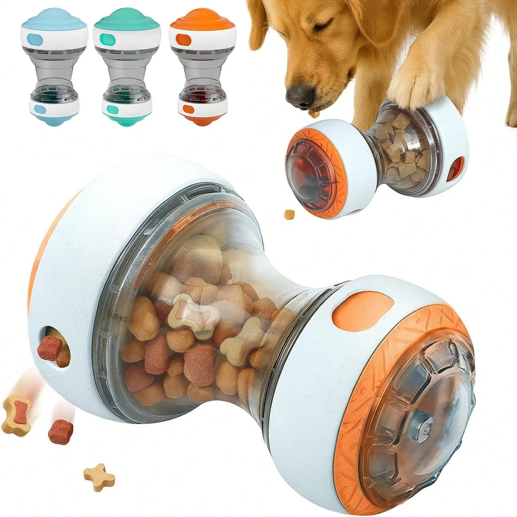 Interactive Dog Treat Dispenser, Puzzle Rolling Leak Food Ball