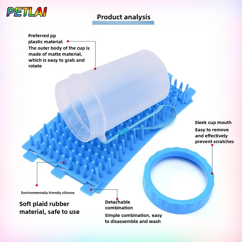 Dog paw cleaner foot rotate deep wash cup