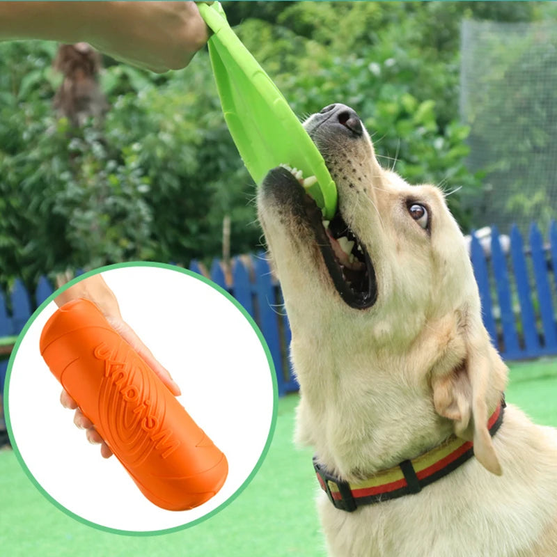 Dog Toys Silicone Flying Disc Multicolor Chew Toy
