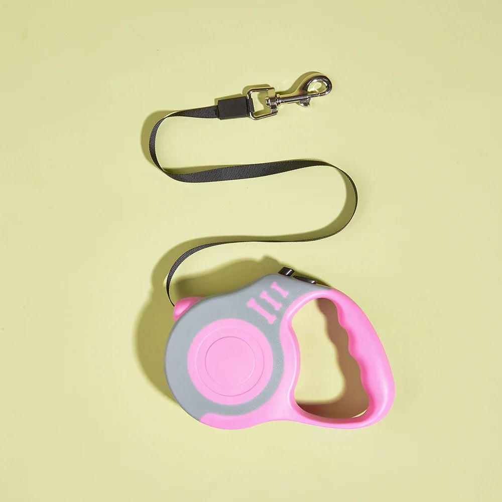 Dog Leash Strong Nylon Puppy Lead -Automatic Retractable Durable