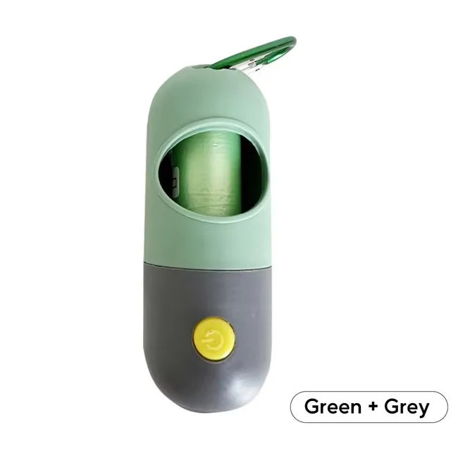 Led Light Dog Poop Bags Dispenser Degradable Waste Bag Portable
