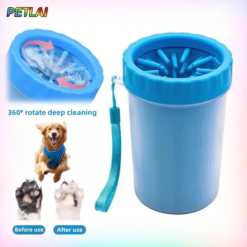 Dog paw cleaner foot rotate deep wash cup