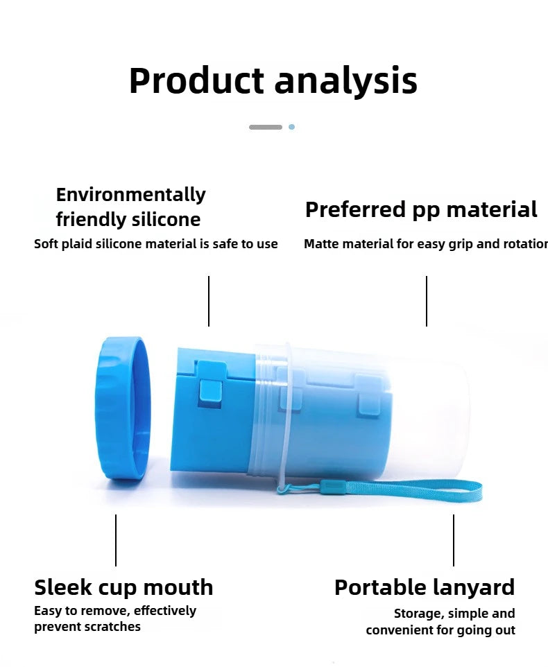 Dog paw cleaner foot rotate deep wash cup