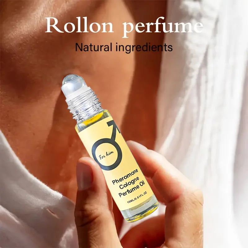 Pheromone Cologne Perfume Oil, lasting fragrance for men and women, portable travel clothes, romantic atmosphere perfume