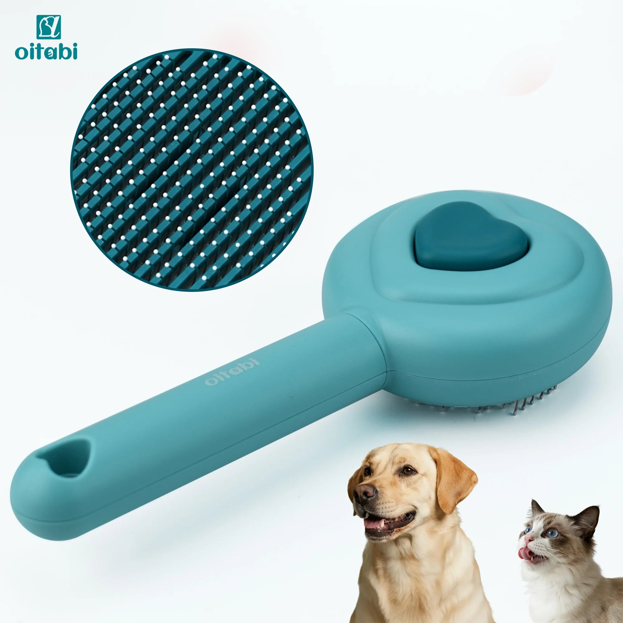 Oitabi Cat Self Cleaning Slicker Brush