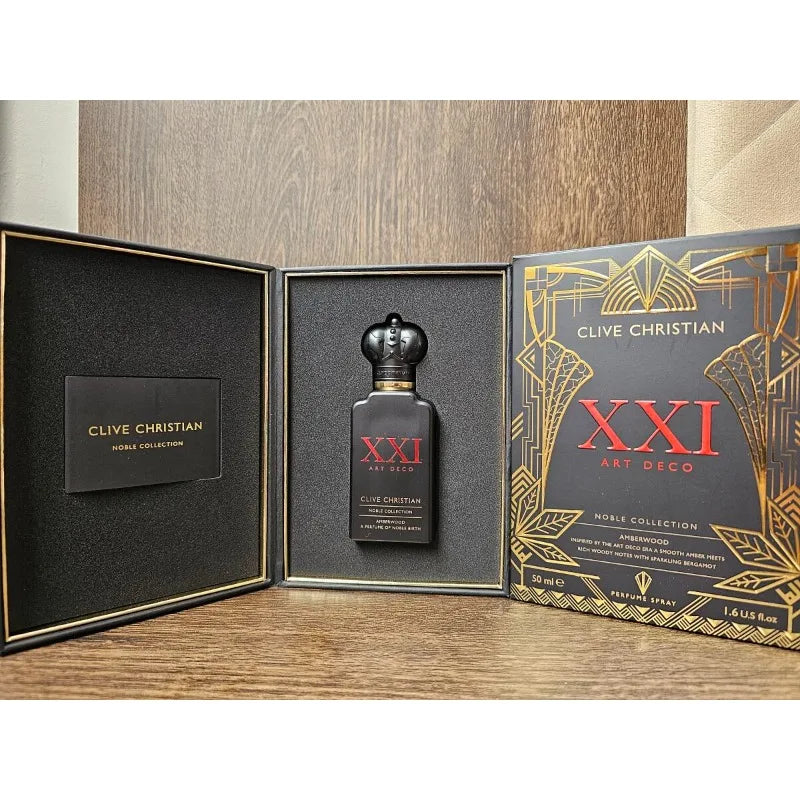 Clive Christian Woody Fresh Unisex Perfume 50ml – Long Lasting Elegant Fragrance with Peach Jasmine Rose Sandalwood Amber Musk