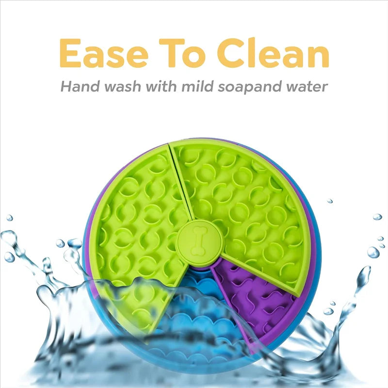 Slow Feeder Dog Bowl Mental Stimulate Detachable Puzzle