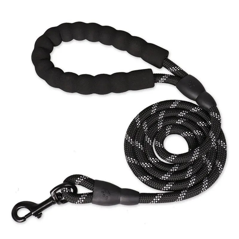 Reflective Dog Leash With Comfortable Padded Handle - Double Heavy Duty