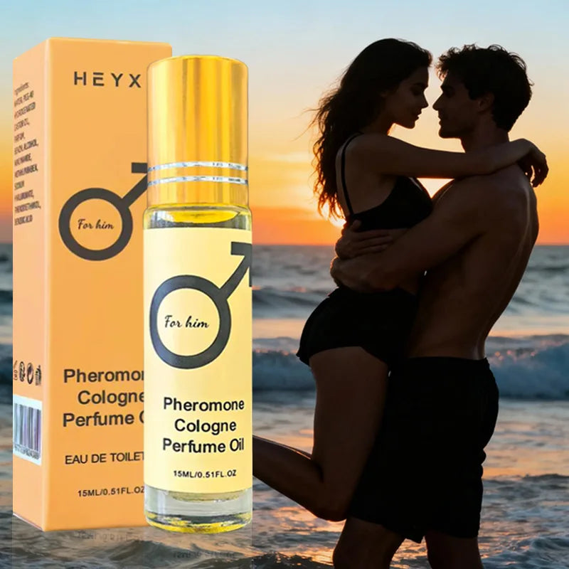 Pheromone Cologne Perfume Oil, lasting fragrance for men and women, portable travel clothes, romantic atmosphere perfume