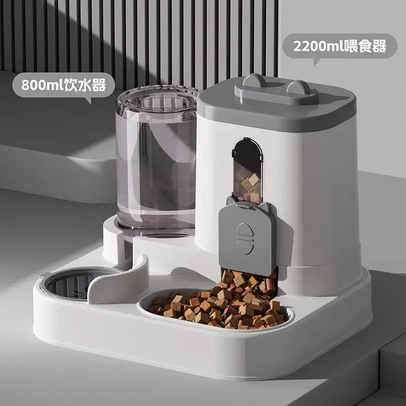 Dog & Cat Automatic Feeder & Waterer Set