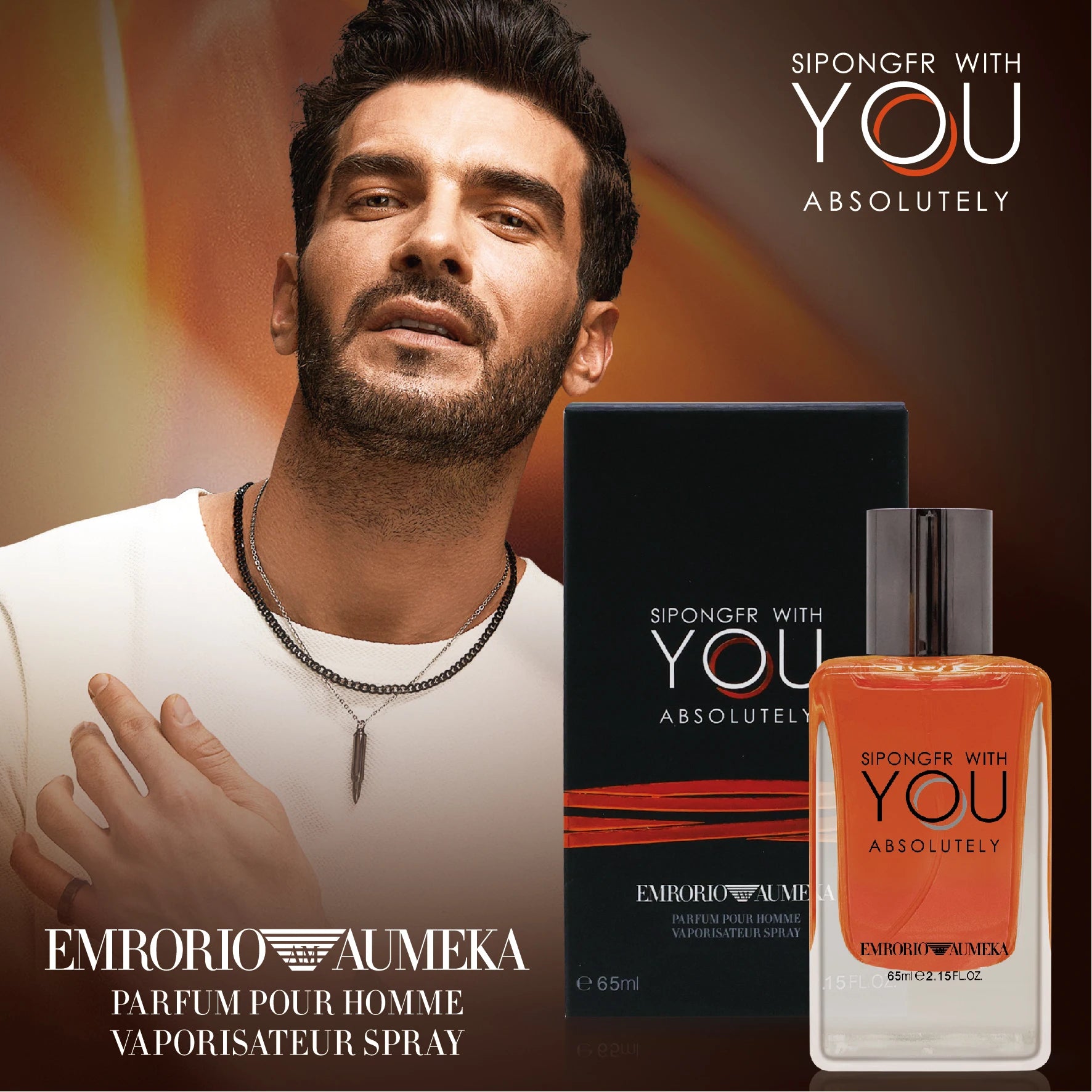 AUMEKA Perfume For Men Original Luxury Arabes Spray Parfum Pour Homme Woody Eau De Toilette Man Gift Makeup 65ml AU6383