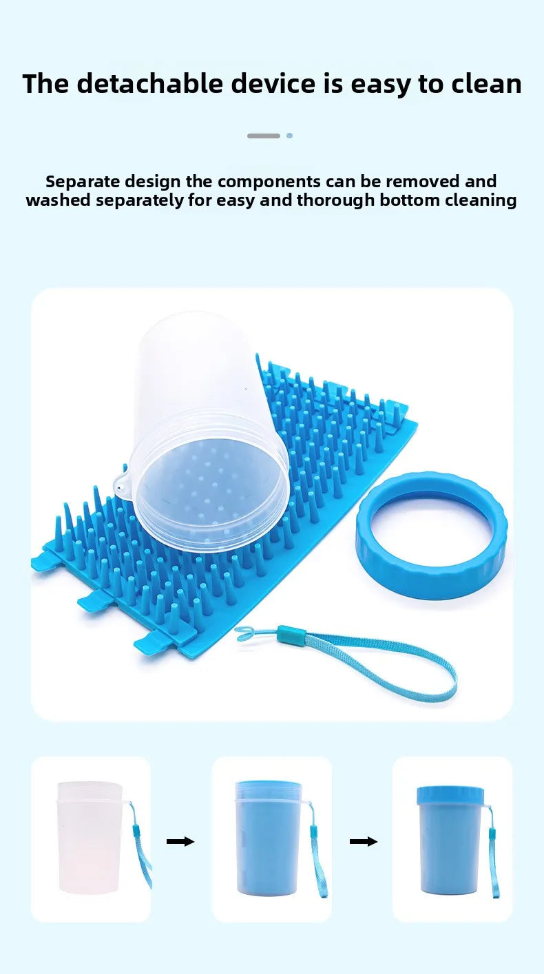 Dog paw cleaner foot rotate deep wash cup