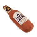 Fun Beer Bottle Shaped Plush Dog Chew Toy Squeaky