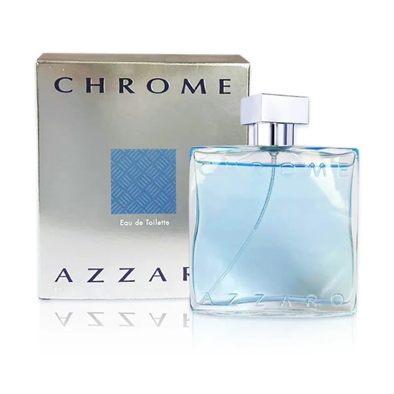 Azzaro Chrome Eau de Toilette 100ML Fresh Aquatic Men's Cologne Citrus Woody Musky Fragrance Fresh Notes Luxury Perfumes for Men