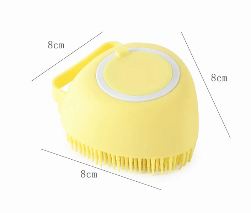 Silicone Dog Bath Massage Gloves Brush Pet Cat Bathroom Cleaning Tool