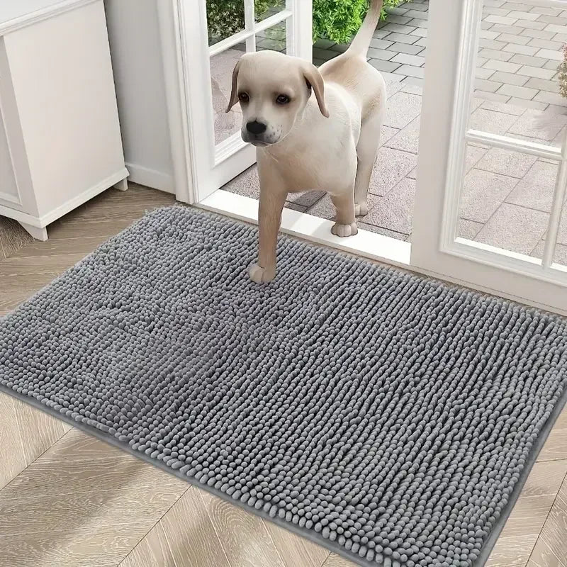Dog Doormats for Muddy Paws Absorbent Non-slip Washable Mat