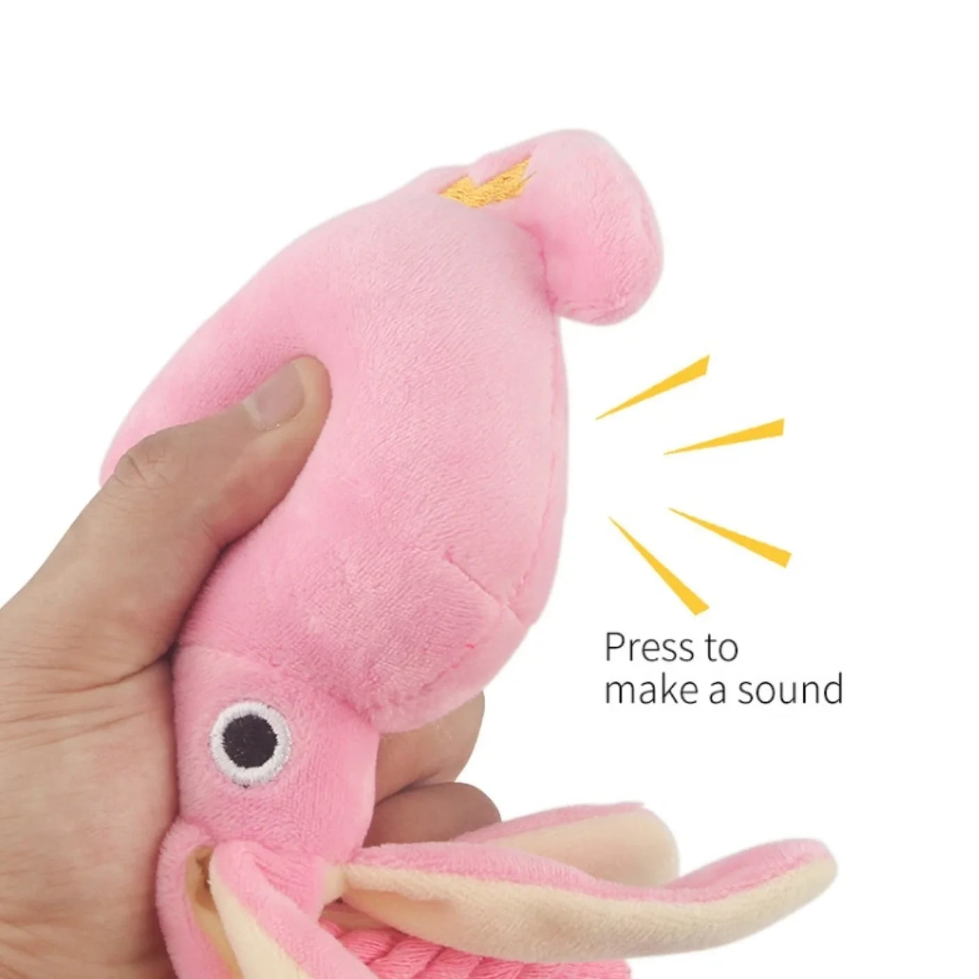 Squid Puppy Pet Dog Chew For Lovely Pink Teeth Cleaning Pet Toy