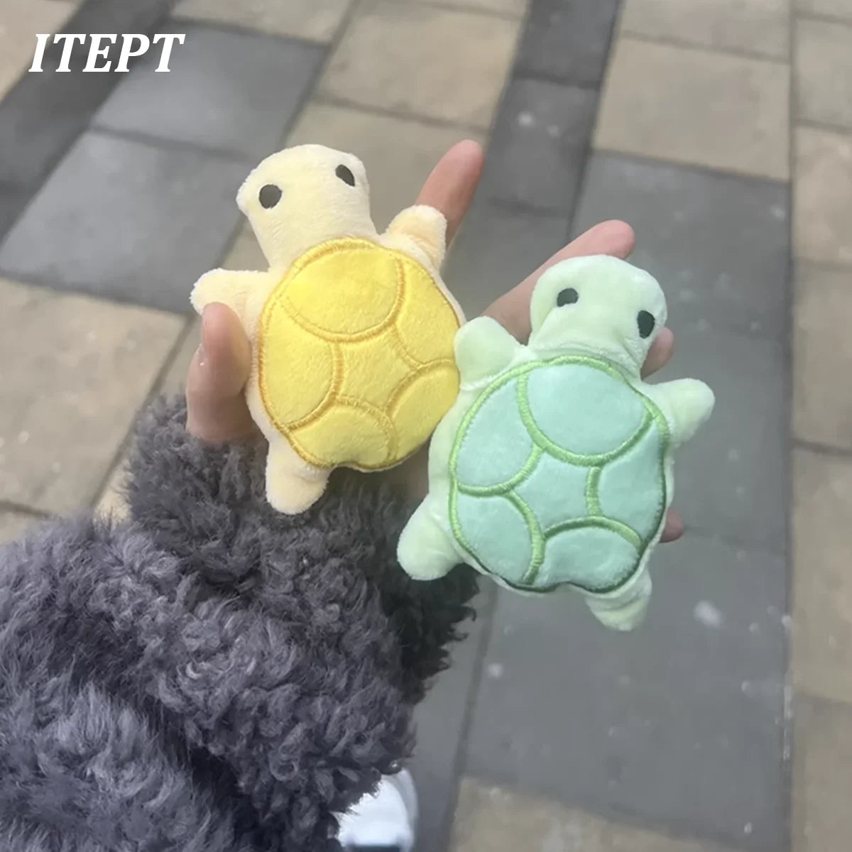 Dog Toy Mini Turtle Plush Chew Toy for Puppies Teething Relief