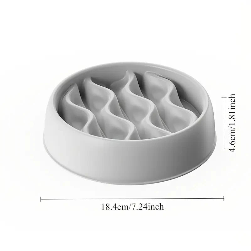 Paw Print Slow Feeder Bowls for Dogs,
