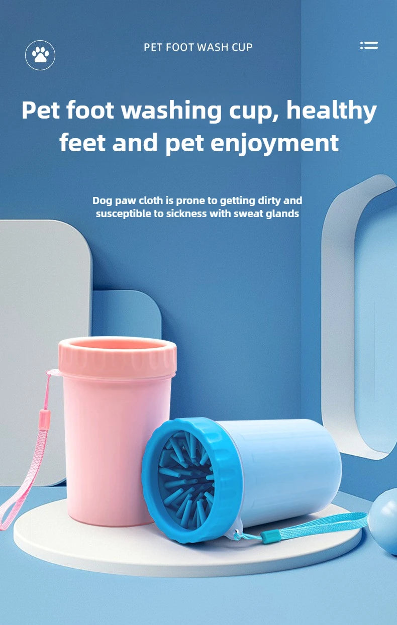 Dog paw cleaner foot rotate deep wash cup