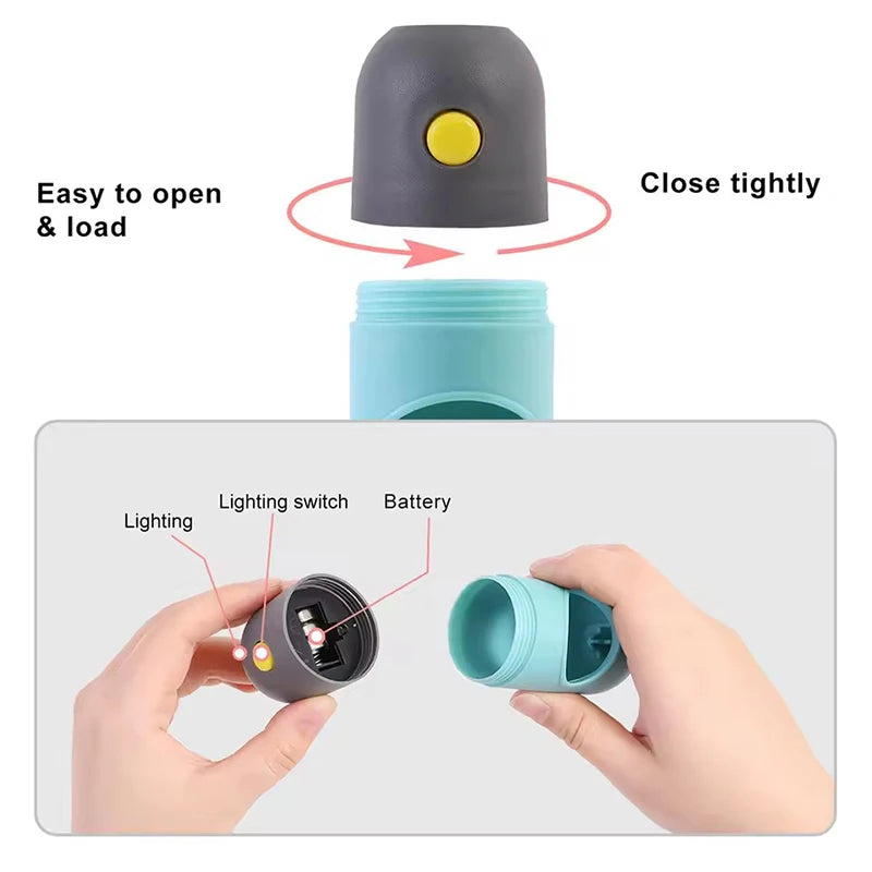 Led Light Dog Poop Bags Dispenser Degradable Waste Bag Portable