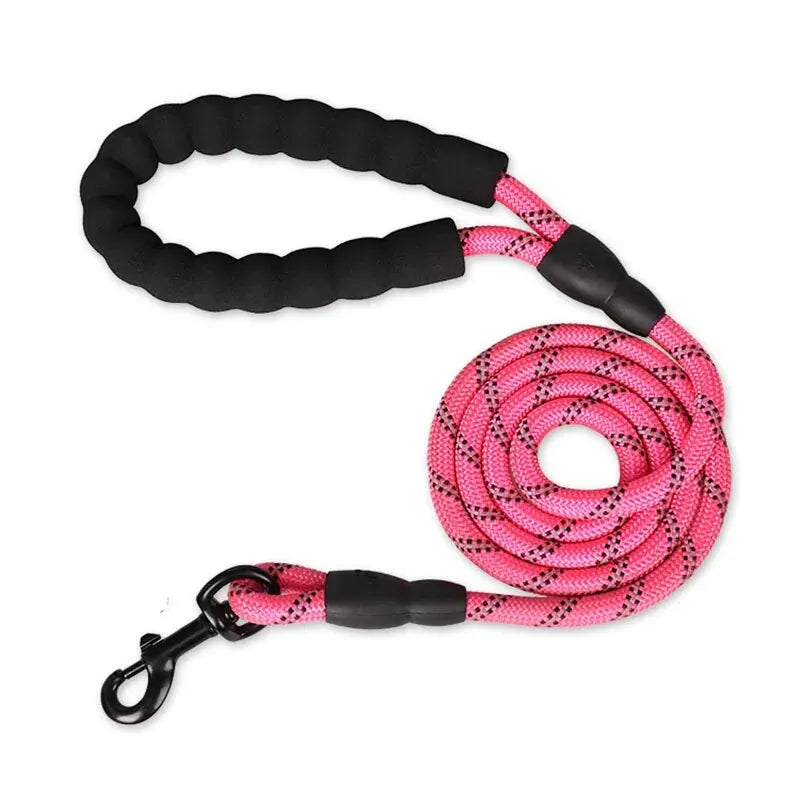 Reflective Dog Leash With Comfortable Padded Handle - Double Heavy Duty