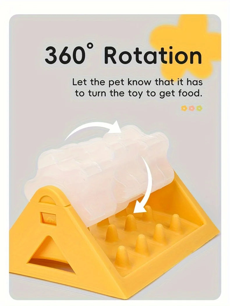 Interactive Dog Food Dispenser Toy, Leak-Proof Design, Slow-Feeding Design
