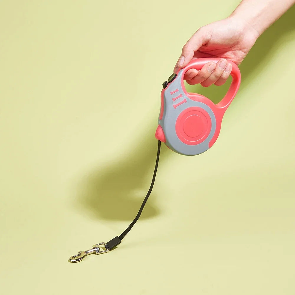 Dog Leash Strong Nylon Puppy Lead -Automatic Retractable Durable