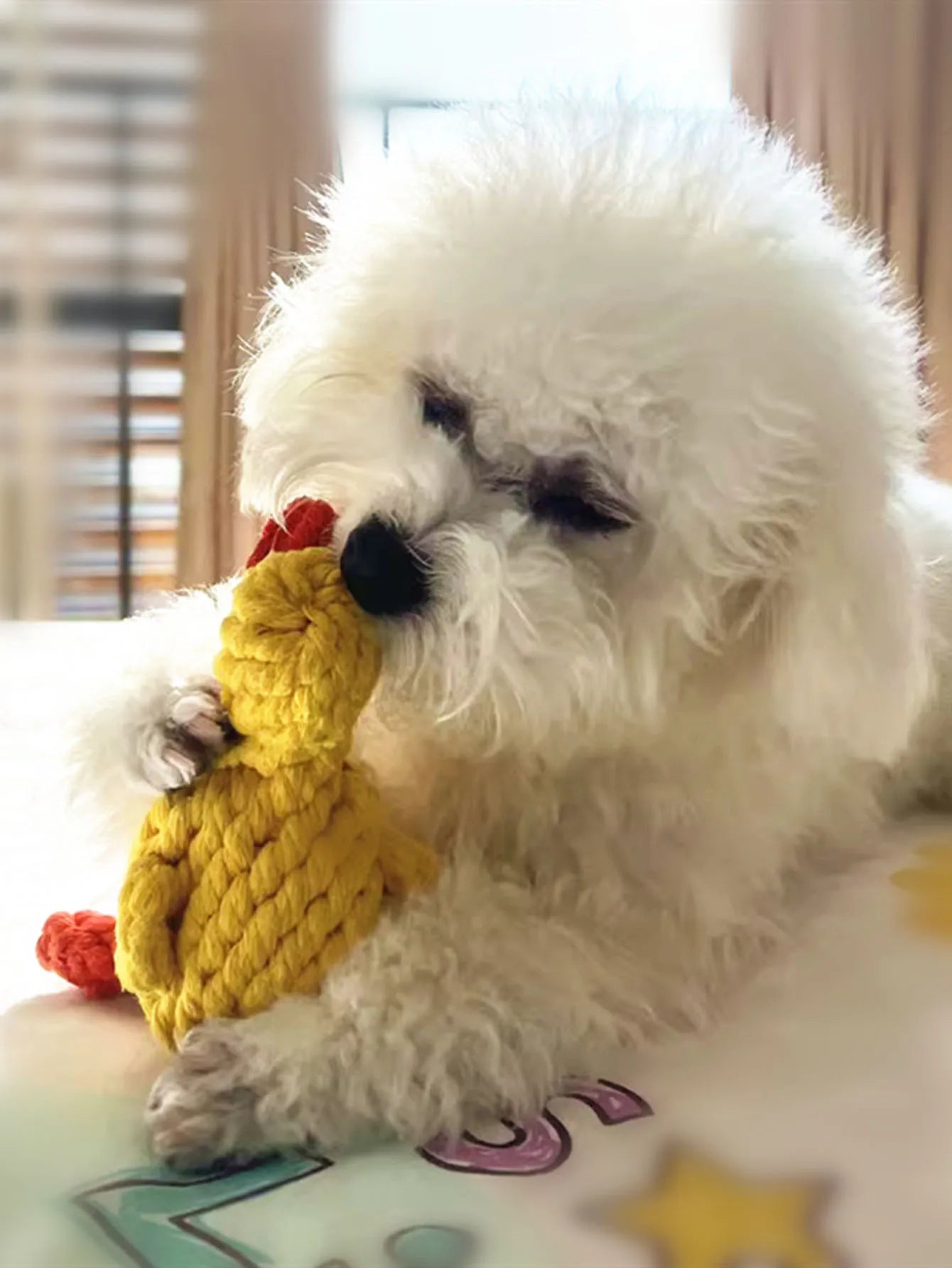 1pcR ope knot grinding teeth resistant hand-woven animal cotton rope