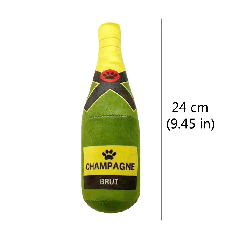 Fun Plush Dog Toys Beer Bottle