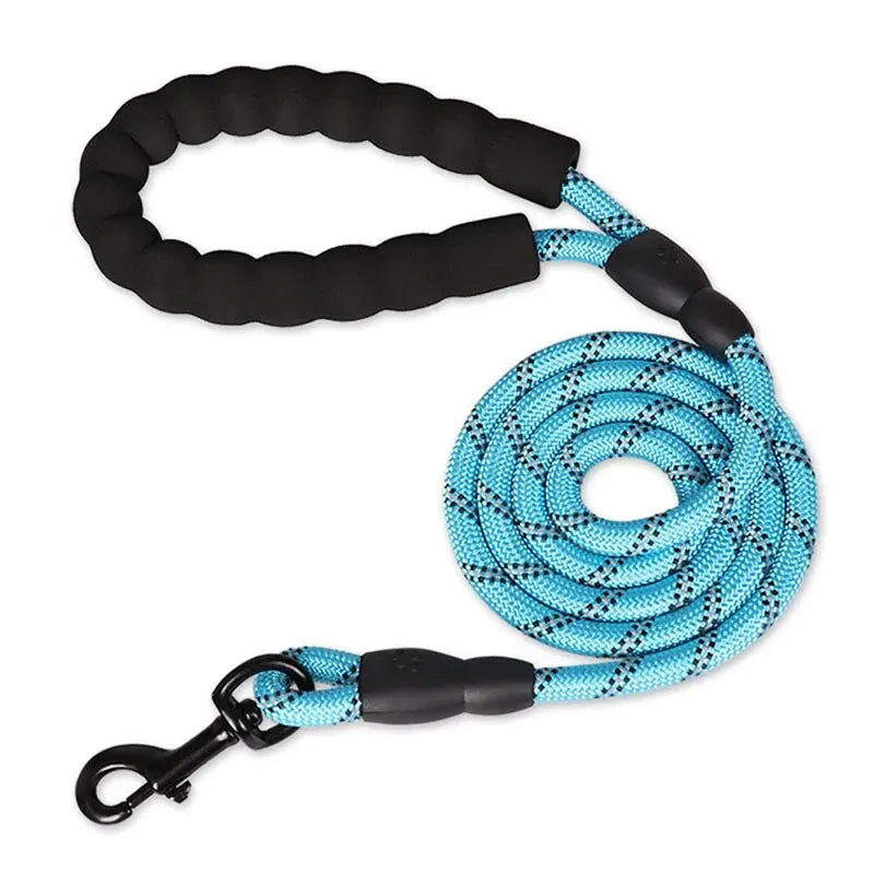 Reflective Dog Leash With Comfortable Padded Handle - Double Heavy Duty