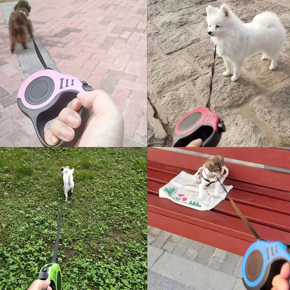 Retractable Pet Dog Leash for Small Big Dogs Hiking Walking