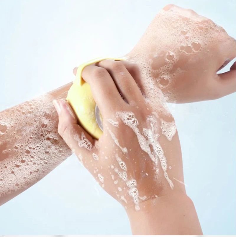 Silicone Dog Bath Massage Gloves Brush Pet Cat Bathroom Cleaning Tool