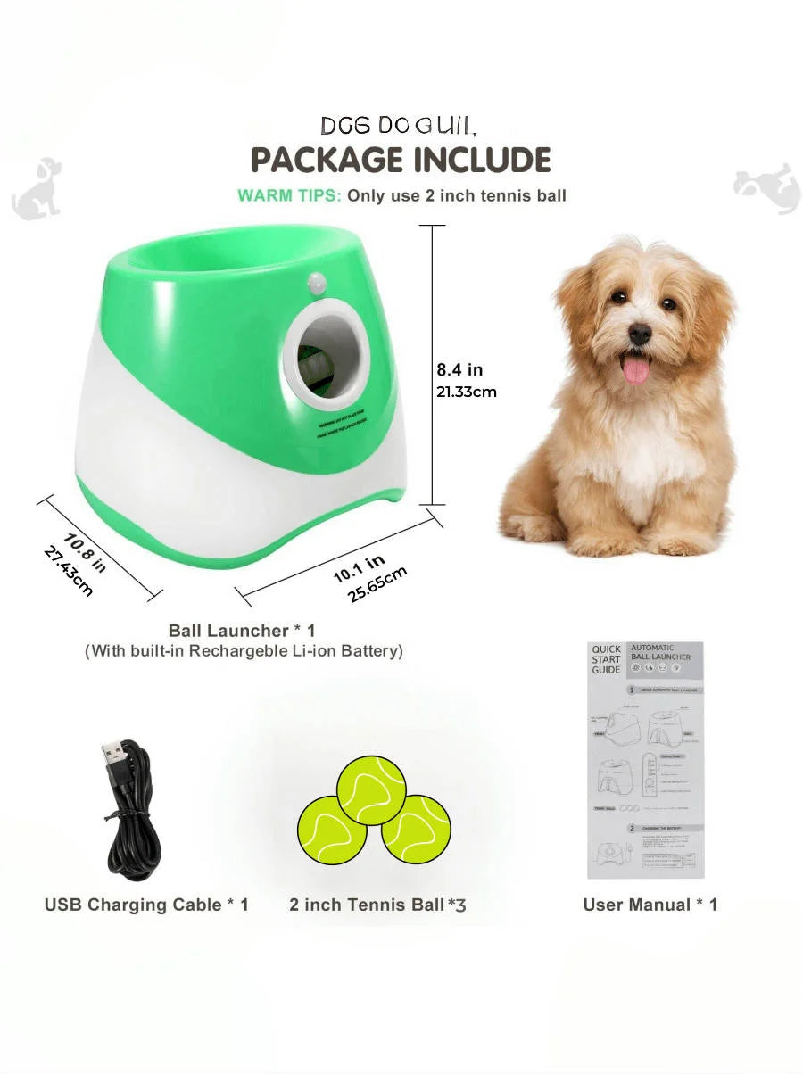 Dog Launcher Automatic Dogs Chase Toy Tennis