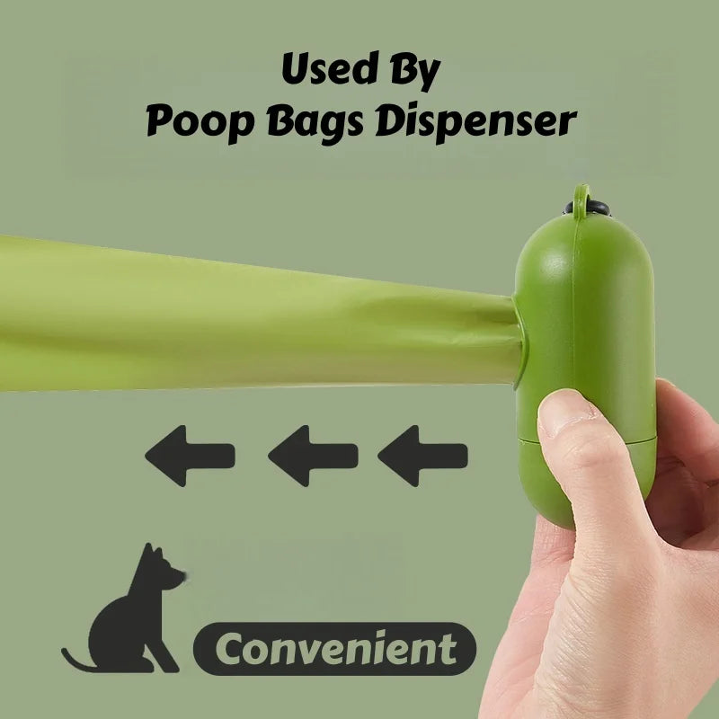 Biodegradable Poop Bags portable and Leakproof - Thickened Dog/Cat Waste Bags