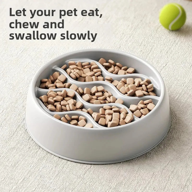 Paw Print Slow Feeder Bowls for Dogs,