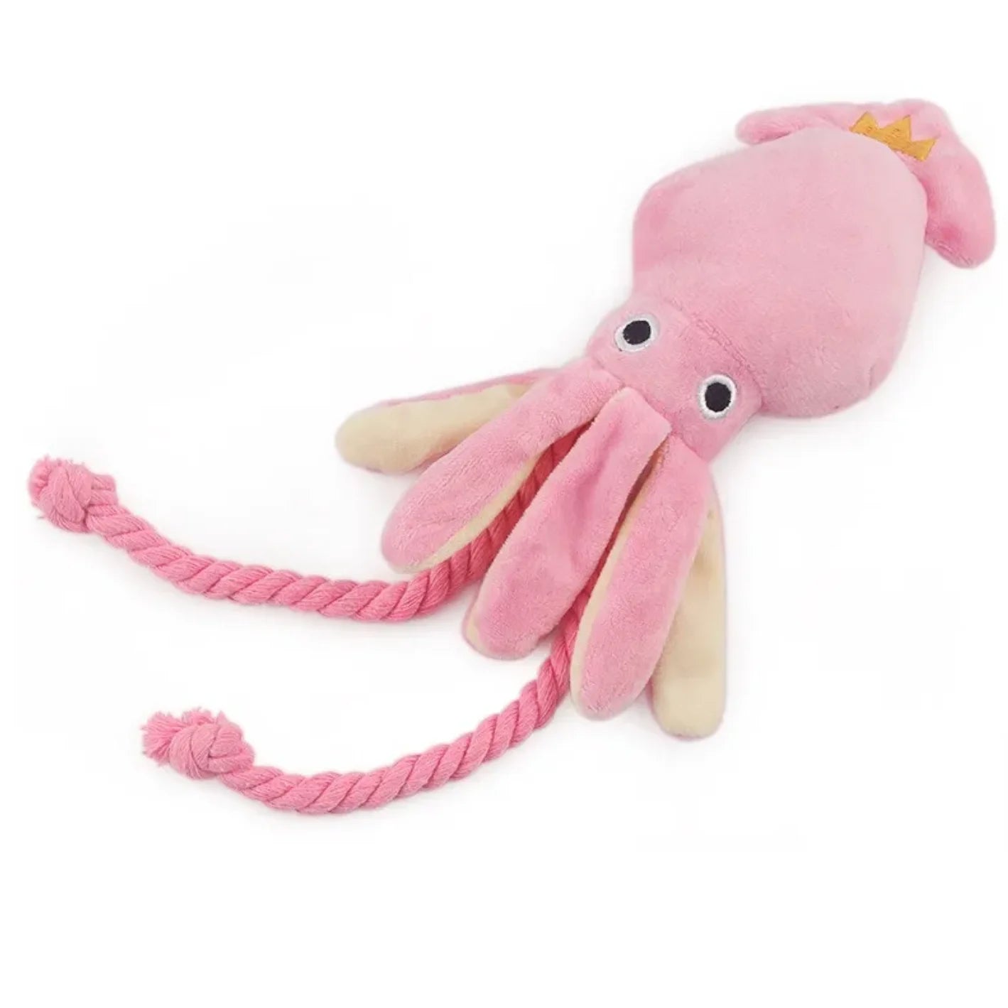 Squid Puppy Pet Dog Chew For Lovely Pink Teeth Cleaning Pet Toy