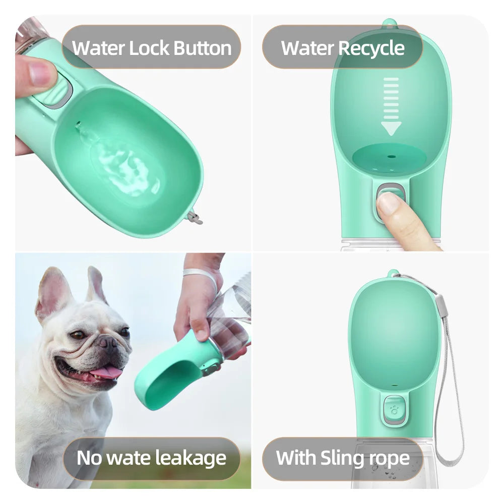 Portable Dog Water Bottle For Small Large Dogs Cat Outdoor Leakproof