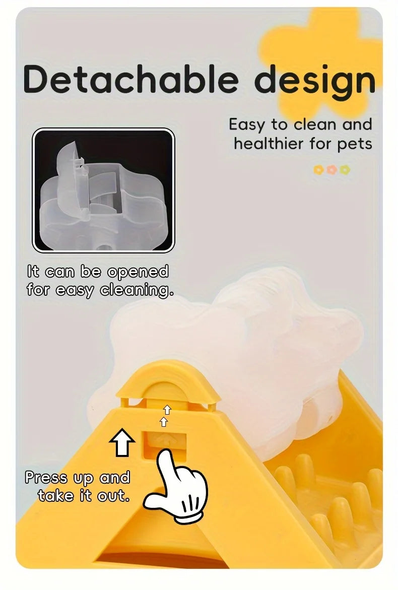 Interactive Dog Food Dispenser Toy, Leak-Proof Design, Slow-Feeding Design