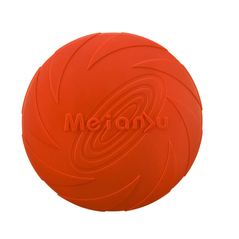 Dog Toys Silicone Flying Disc Multicolor Chew Toy