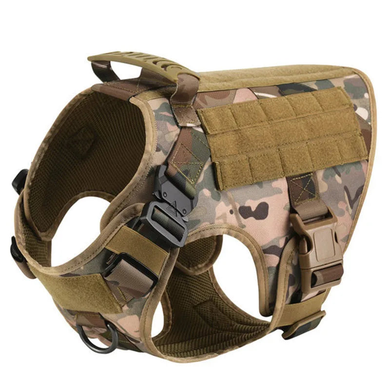 Military Large Dog Harness Training Pet Vest