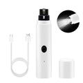 New Electric Dog Nail Clippers Rechargeable USB Charging LED Light