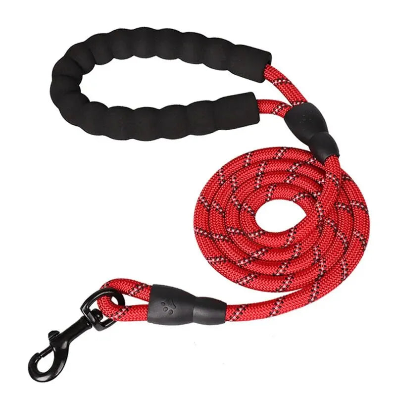 Reflective Dog Leash With Comfortable Padded Handle - Double Heavy Duty