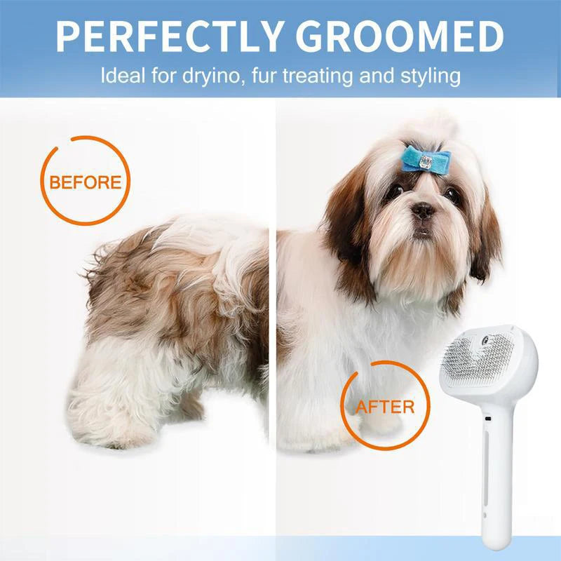 Dog Comb Pet Steam Massage Brush